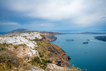 Santorini Island,  Greece, one of the most beautiful travel destinations of the world.