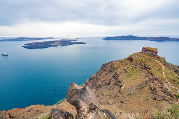 Santorini Island,  Greece, one of the most beautiful travel destinations of the world.