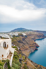 Fototapeta premium Santorini Island, Greece, one of the most beautiful travel destinations of the world.