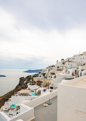 Obraz premium Santorini Island, Greece, one of the most beautiful travel destinations of the world.