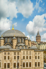 Obraz premium Golden Horn against Galata tower, Istanbul, Turkey 