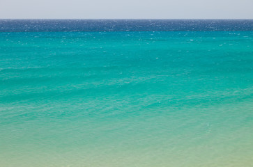 Fototapeta na wymiar Playa Esmeralda. Península de Jandía. Isla Fuerteventura. Provincia Las Palmas. Islas Canarias. España