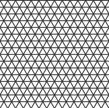 Black and white seamless triangle pattern. Abstract vector background. Hi tech design.