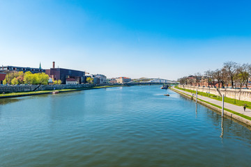 Fototapeta premium The Vistula (Wisla) river in Krakow