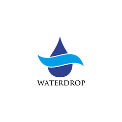 Fototapeta premium Water drop logo design vector template