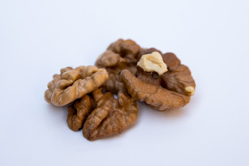 Walnuts kernels. Healthy food and snack.