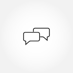 dialog bubble vector icon on white background