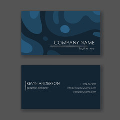 Layout of business cards. Double sided.