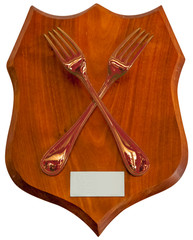 Trophée, fourchettes de bronze 