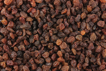 texture of dark raisins