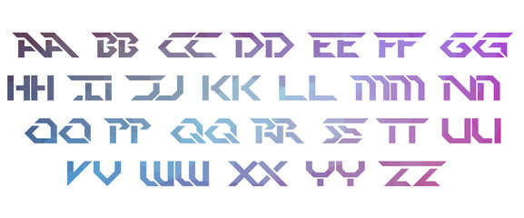 LowPoly Alphabet