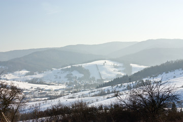 Fototapeta premium winter in mountains