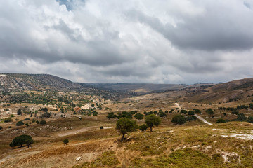 Fototapeta na wymiar View of highland valley of Cyprus