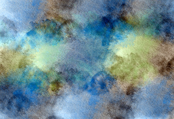 Background of watercolor paint stains. brush strokes.