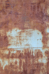 Old Weathered Corrugated Rusty Metal Texture
