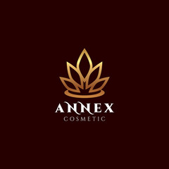 LETTER A COSMETIC BEAUTY LUXURY LOGO