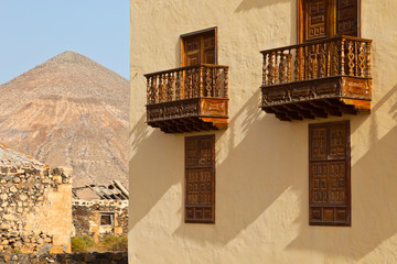 Casa de los Coroneles. Pueblo La Oliva. Isla Fuerteventura. Provincia Las Palmas. Islas Canarias. España