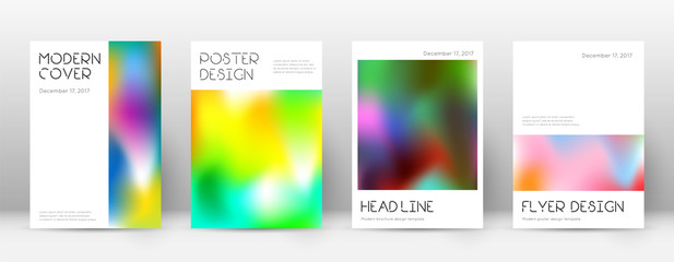 Flyer layout. Minimal exquisite template for Broch