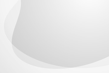 Abstract white gradient curve graphic background, copy space composition.