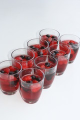 Götterspeise mit Obst