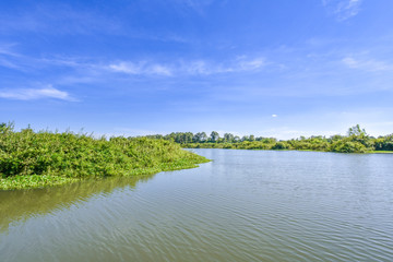 Obraz na płótnie Canvas Mun River, Bueng Bun, Si Sa Ket Province, Thailand