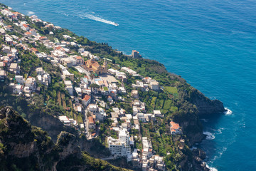 Path of the god  called Sentiero Degli Dei at Amalfi Coast. Italy