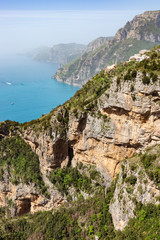 Path of the god  called Sentiero Degli Dei at Amalfi Coast. Italy