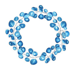 watercolor floral wreath