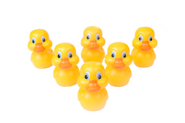 Plastic yellow duck toy