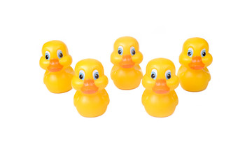 Plastic yellow duck toy