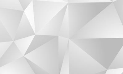 Obraz premium Abstract White and gray color technology modern background design vector Illustration. White cloth background abstract with soft waves.