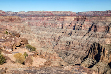 View of landscape in Grand Canyon National Park at USA