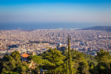 Panorama von Barcelona - Spanien