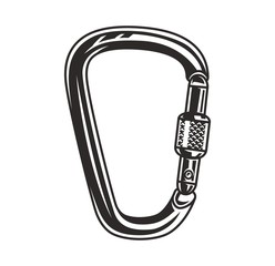Monochrome metal carabiner concept