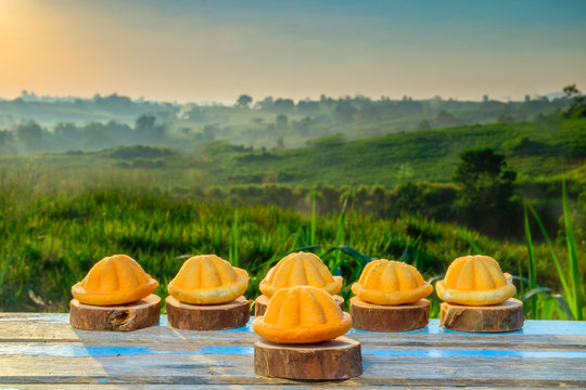 Malaysia traditional sweet as known as Baulu or Bahulu