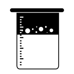 Isolated beaker icon on a white background - Vector