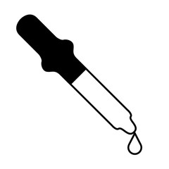 Isolated dropper icon on a white background - Vector