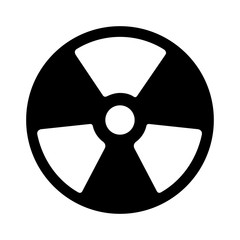 Isolated nuclear symbol on a white background - Vector