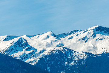 Naklejka na ściany i meble View of mountains in British Columbia, Canada.