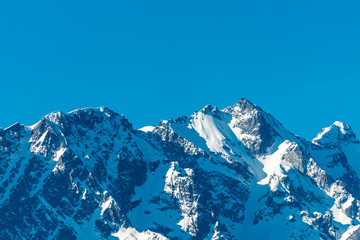 View of mountains in British Columbia, Canada.