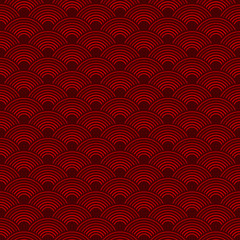 Red Japanese seamless pattern