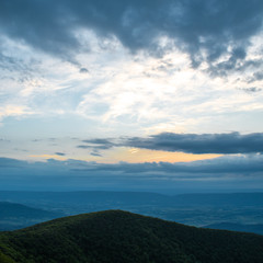 Clouds over Virginian Appalachians