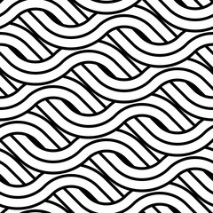Design seamless monochrome zigzag pattern