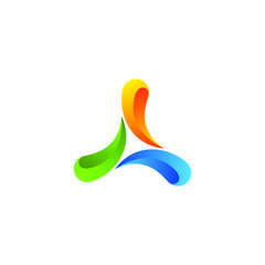 Colorful Abstract Circular Swirl Logo Round Shape for all business company with high end look