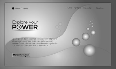 sofisticated modern landing page