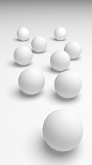 White abstract background. Lowpoly backdrop. Crumpled paper. 3D illustration