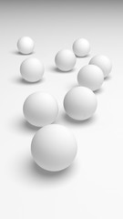 White abstract background. Lowpoly backdrop. Crumpled paper. 3D illustration