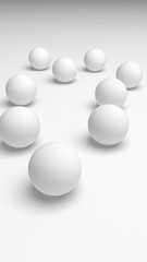 White abstract background. Lowpoly backdrop. Crumpled paper. 3D illustration