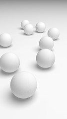 White abstract background. Lowpoly backdrop. Crumpled paper. 3D illustration