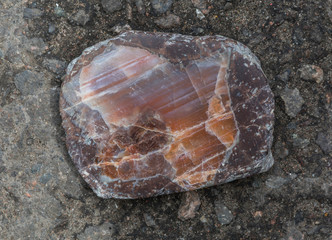 piece of agate, semiprecious stone texture